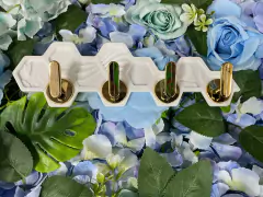 Ganchos Adhesivo Hexagonal Sin Agujerear Hogar Baño Cocina - comprar online