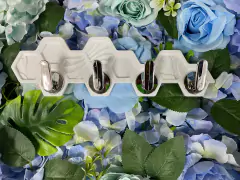 Ganchos Adhesivo Hexagonal Sin Agujerear Hogar Baño Cocina
