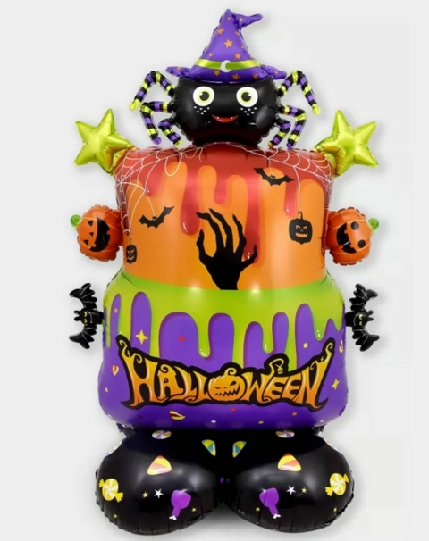 Globo Figura Torta Halloween Con Base 73*113cm