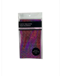 Mantel Rectangular Holografica Descartable 137*183cm X1u - comprar online