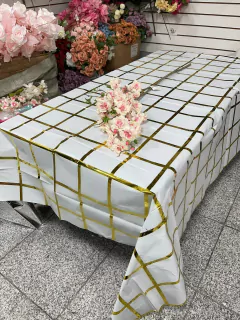 Mantel Diseño De Cuadros Descartable Deco Fiesta 137*183cm - tienda online