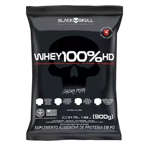 WHEY 100% HD 900G - REFIL - SABORES