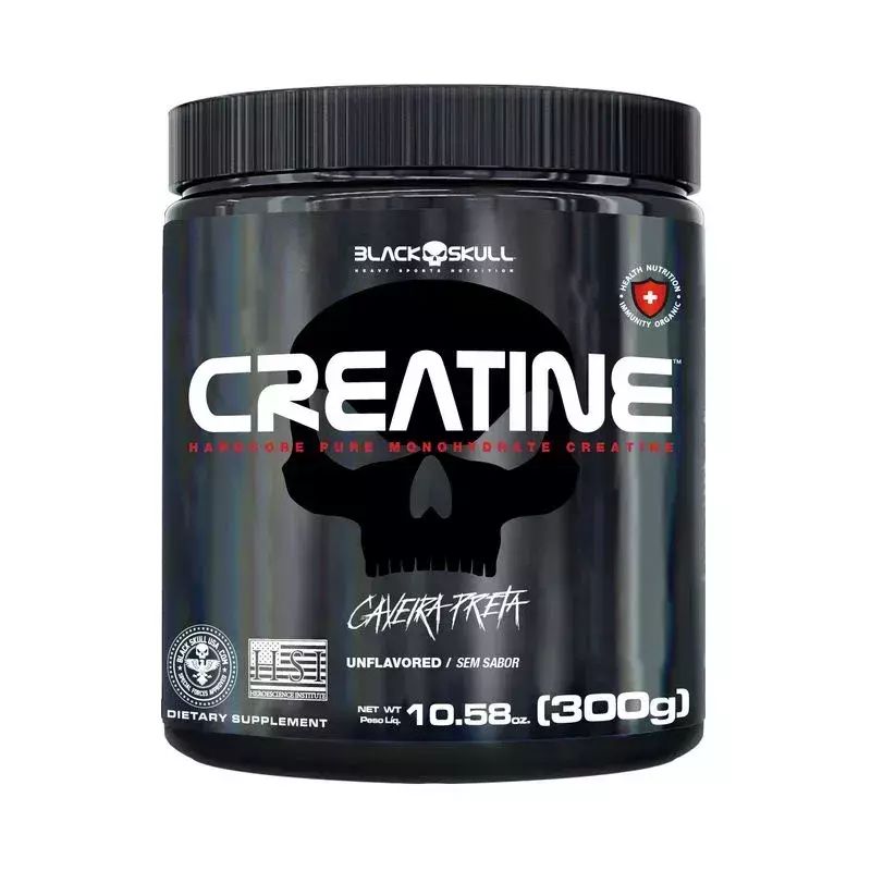 CREATINA MONOHIDRATADA 300G - BLACKSKULL