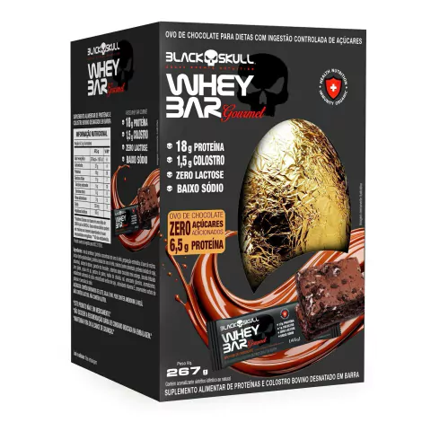 OVO DE PASCOA PROTEIN BROWNIE - BLACK SKULL