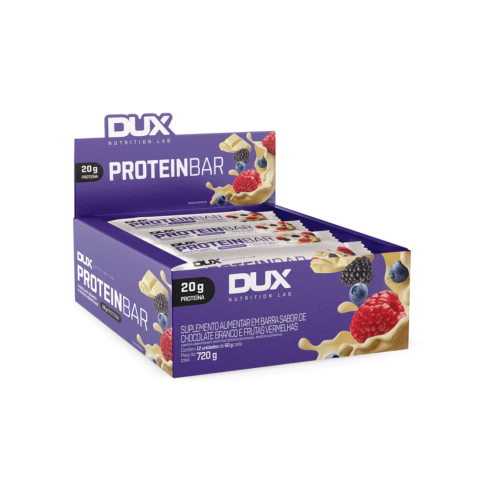 PROTEIN BAR CAIXA C/12 UNID. - DUX NUTRITION