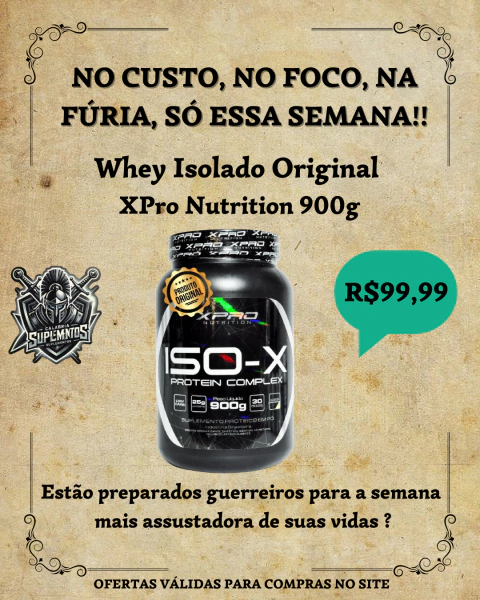 Whey Isolado Original XPro Nutrition 900g – Seu Aliado para Secar com Baixo Carboidrato - comprar online