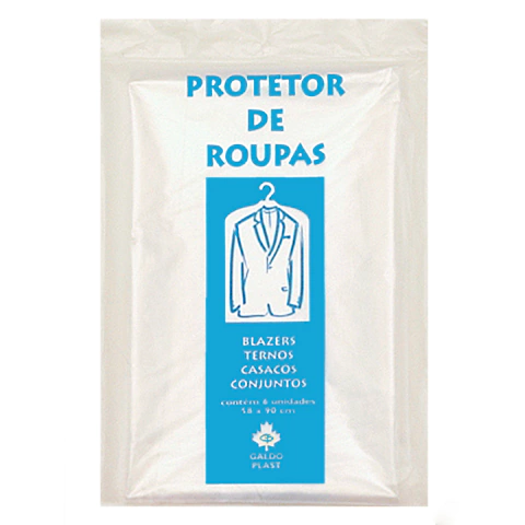 Protetor para Terno 58x90cm Kit c/6 unidades
