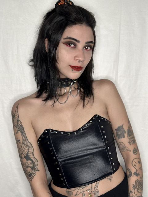 Corset Lana Rebites - comprar online