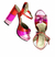 PUEBLA - Rojo Fucsia y Rosa - Daniela Sanchez Shoes