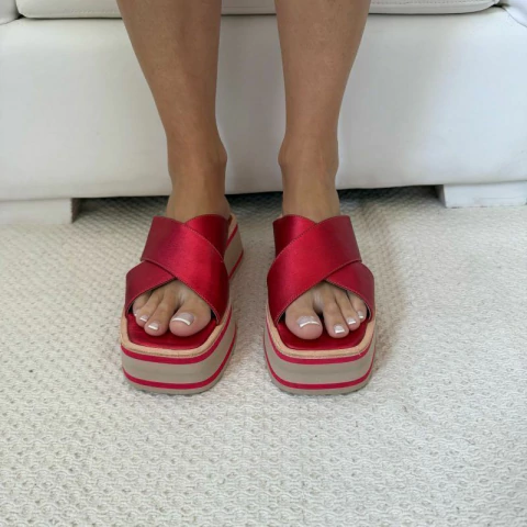 FERNANDA - Rojo Metalizado - comprar online