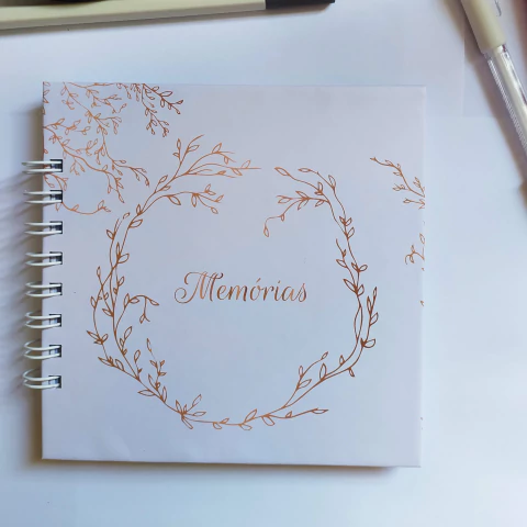 Imagem do Caderno Livro de Memórias Artesanal Wire-o - Capa Dura