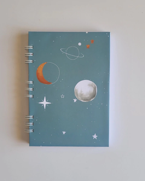 Caderno Lua e Planetas Wire-o