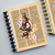Caderno de Disco Vintage Ciência Microscópio