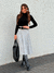 Blusa Retilinea Gola Semi Alta - comprar online