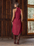 Blusa Ohana Vinho Fenda Lateral - loja online