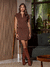 Vestido Angela Curto Marrom Amb - comprar online