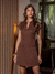 Vestido Angela Curto Marrom Amb na internet