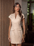 Vestido Angela Curto Bege Amb na internet