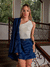Shorts Saia Brenda Azul - Estação Store - Moda Feminina Elegante e Moderna  | Compre Agora e Arrase!