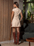 Vestido Angela Curto Bege Amb - loja online