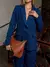 Blazer Kety Azul Risca De Giz - loja online