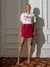 Shorts Saia Aurora Alfaiataria Vinho Amb - comprar online