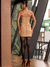 Vestido Bege Couro