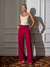 Calça Aurora Alfaiataria Vinho Amb - Estação Store - Moda Feminina Elegante e Moderna  | Compre Agora e Arrase!