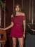 Blusa Samanta Ombro A Ombro Vinho Amb - Estação Store - Moda Feminina Elegante e Moderna  | Compre Agora e Arrase!