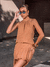 Blusa Ohana Nude Fenda Lateral - comprar online