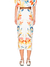 Saia Midi Floral Majestoso Off Farm na internet