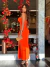 Vestido Larissa Laranja Logo na internet