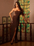 Vestido Raquel Marrom Amb - comprar online