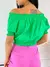 Blusa Cropped Tricoline Com Elastico Alicia na internet