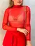 Blusa Tule Luiza Vermelho na internet