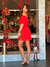 Vestido Curto Laise Vermelho na internet