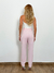 Calça Natalia Pregas Rosa - comprar online