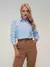 Camisa Manga Longa Aplicacoes Courtney Azul
