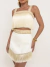 Cropped Rafaela Franjas Off Amb - comprar online