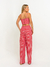 Calça Jade Listrada Vermelho Amb na internet