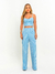 Calça Jade Listrada Azul Amb - comprar online