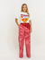Calça Jade Listrada Vermelho Amb - comprar online
