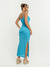Vestido Alicia Super Midi Azul Amb - loja online