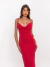 Vestido Suelen Gola Boba Super Midi Vermelho Amb - comprar online