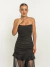 Vestido Luiza Com Babado Preto Amb - Estação Store - Moda Feminina Elegante e Moderna  | Compre Agora e Arrase!