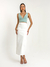 Top Isadora Alfaiataria Verde Amb - comprar online