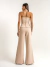 Calça Valentina Pantalona High Aveia Amb - comprar online