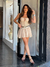 Vestido Curto Poesie Champagne
