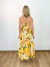 Saia Midi Floral Amarelo Farm - comprar online
