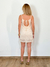 Vestido Olinda Curto Decote Bege na internet